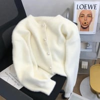 pearl button cardigan