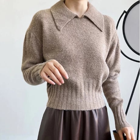 襟付き knit