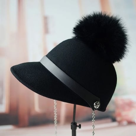 chain fur casquette