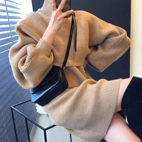 knit set onepiece