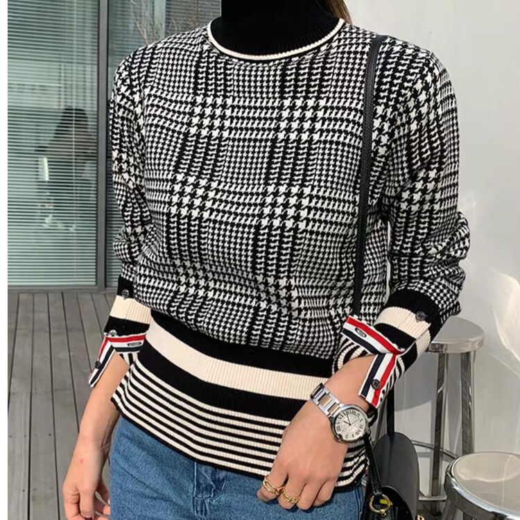 チェック柄 タートルネックニット | BrillantSelect Store
