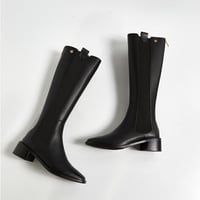 flower point long boots