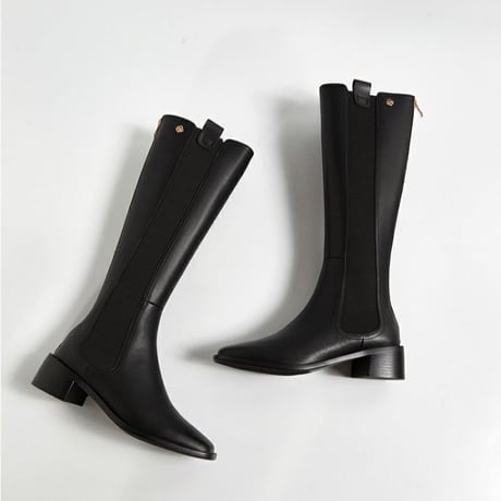 flower point long boots