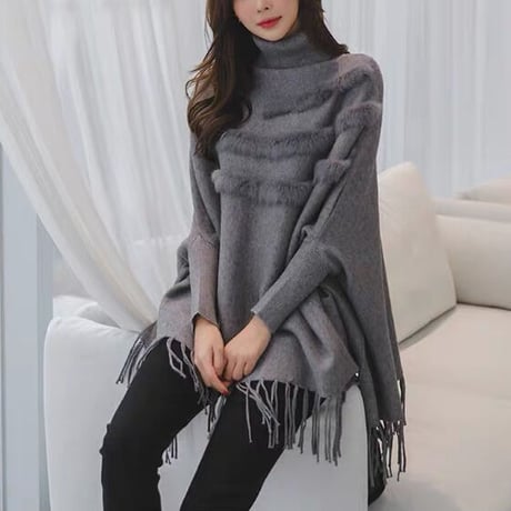 fur poncho