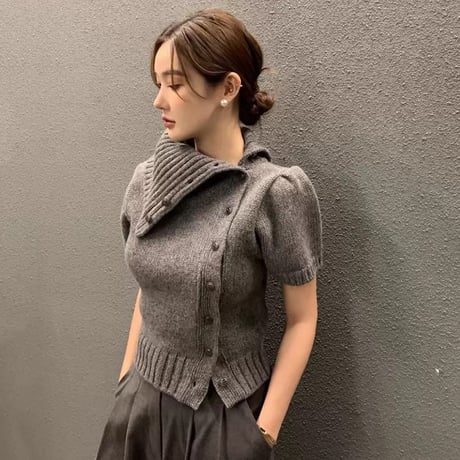 puff sleeve knit