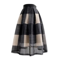 organdy check skirt