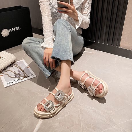 bijou clear sandal