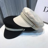 【即納】pearl chain casquette