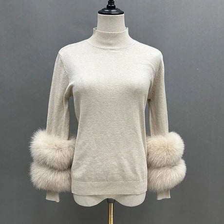 fox fur knit