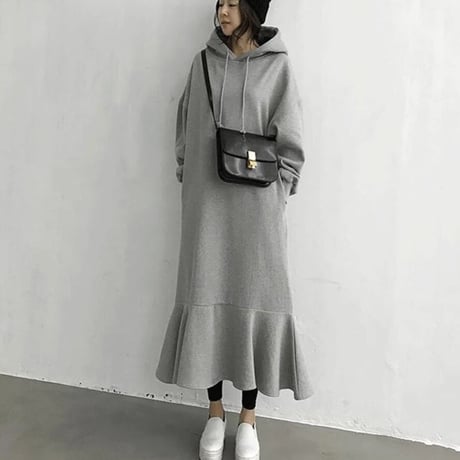裏起毛 sweat onepiece