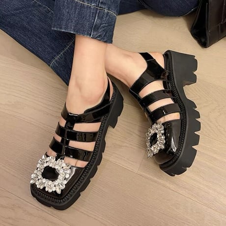 square bijou sandal