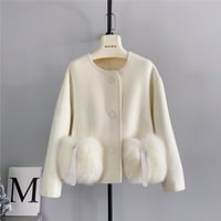pocket fur coat