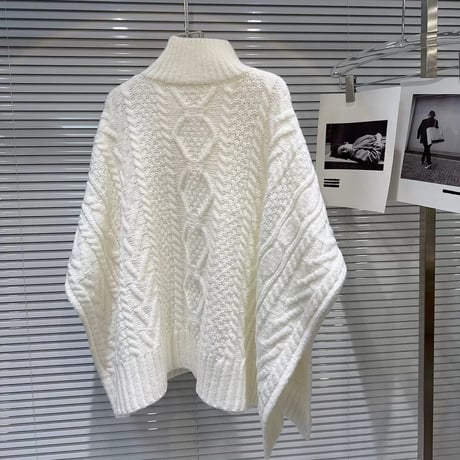poncho knit