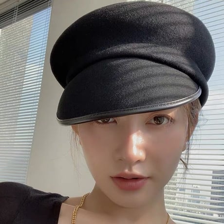 変形 wool casquette