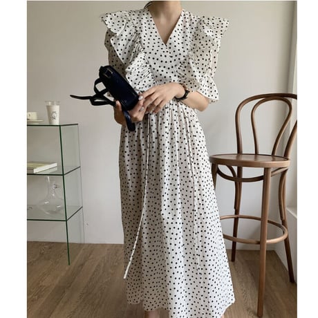 dot frill　onepiece