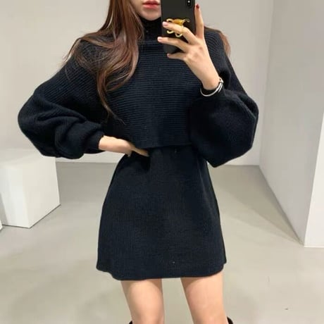 knit set onepiece