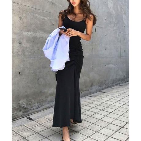 slit black onepiece