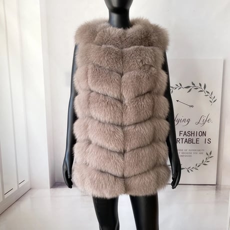 fox fur vest