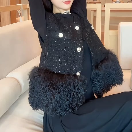 poodle fur gilet
