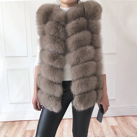 fox fur vest