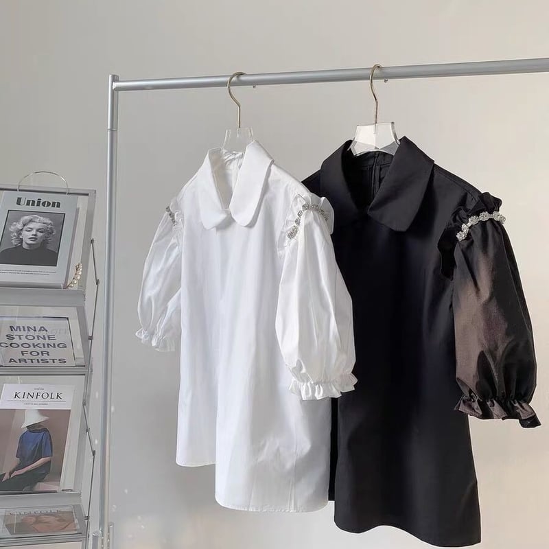 ビジュー付きブラウス ビジュー付きブラウス | BrillantSelect Store