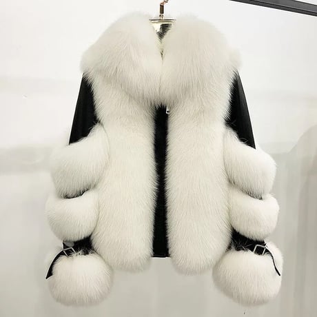 リアルファー レザージャケット