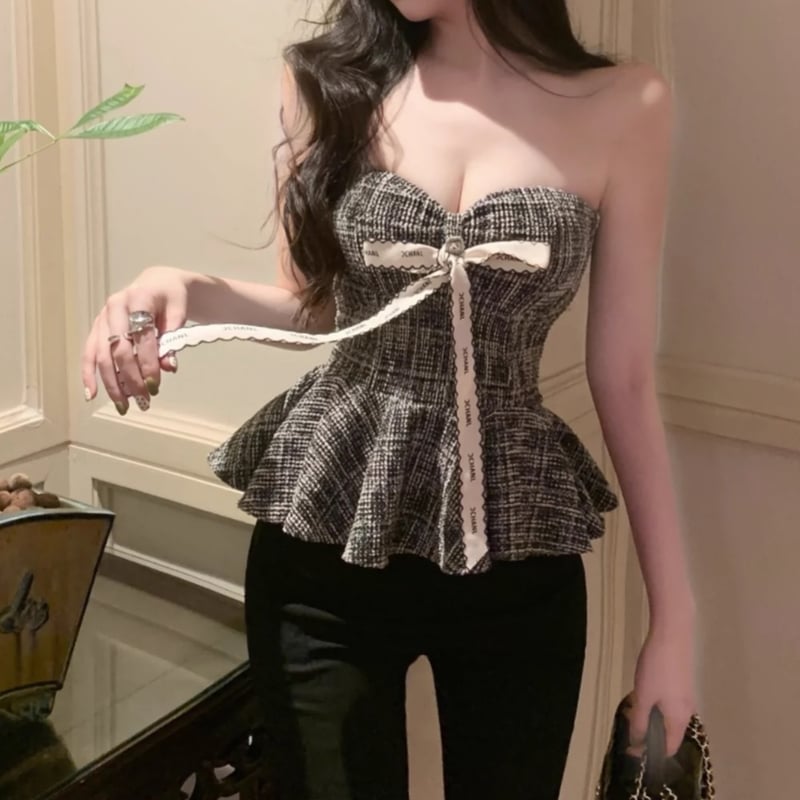 ribbon tweed peplum tops | BrillantSelect Store ribbon tweed peplum tops | BrillantSelect Store