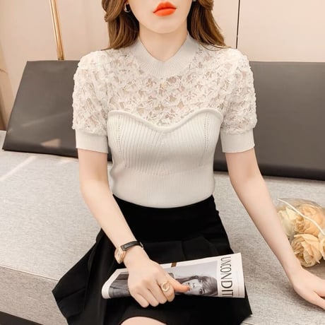 flower lace tops