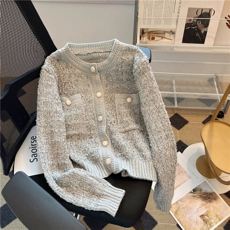 round neck cardigan