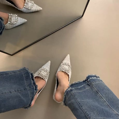 bijou  tweed pumps