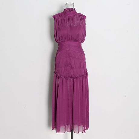 chiffon long onepiece