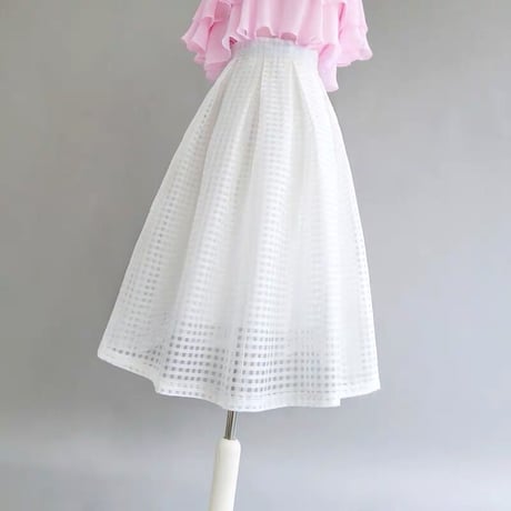 organdy white skirt