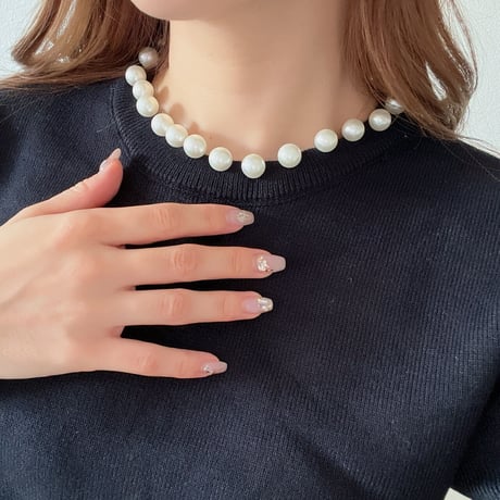 neck pearl knit