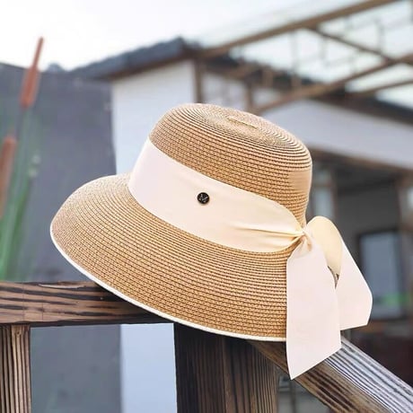 ribbon straw hat