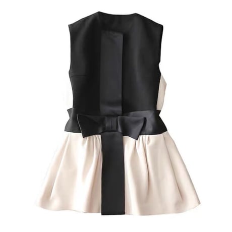 【即納】ribbon vest