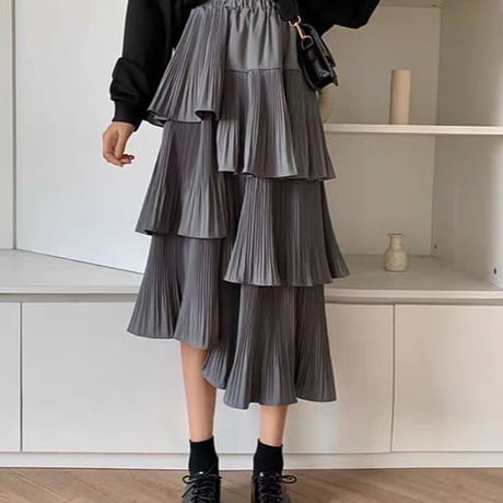 【即納あり】asymmetry　skirt