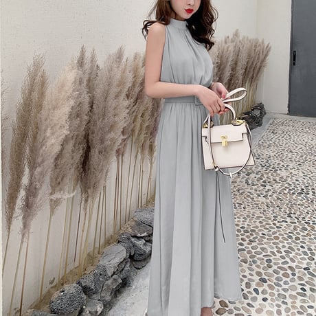 chiffon long onepiece