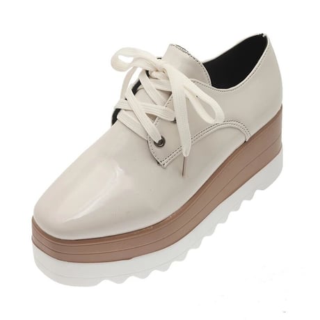 platform enamel shoes
