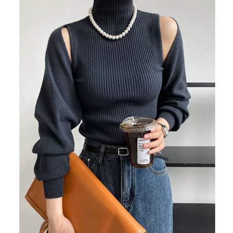 2piece sleeveless knit