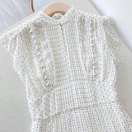 dot chiffon onepiece