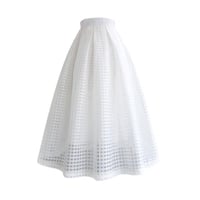 organdy white skirt