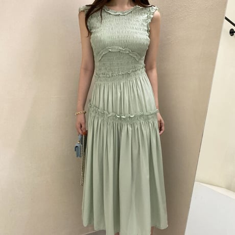 sleeveless green onepiece