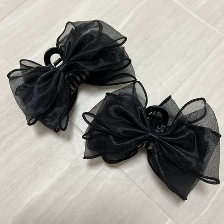 【即納】ribbon ヘアクリップ