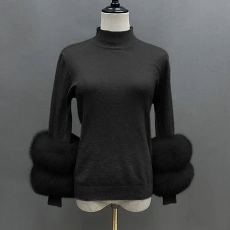 fox fur knit