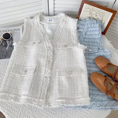 tweed vest