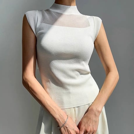 high neck summer knit