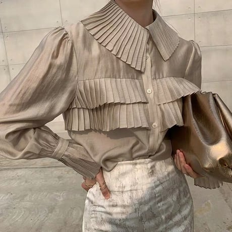 pleats blouse