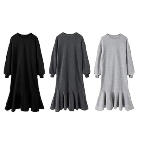 裏起毛 sweat onepiece