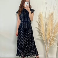 dot chiffon onepiece