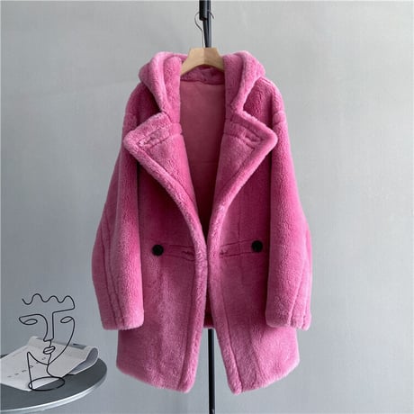 【ウール100%】フード付き short coat